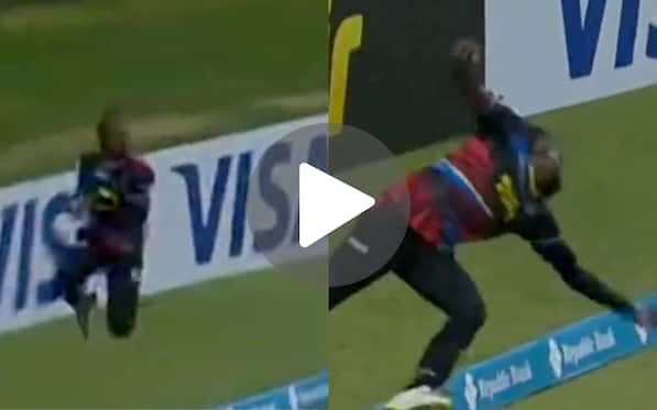 [Watch] Shamar Springer Turns Superman As He Saves 5 Runs For His Team In CPL 2024